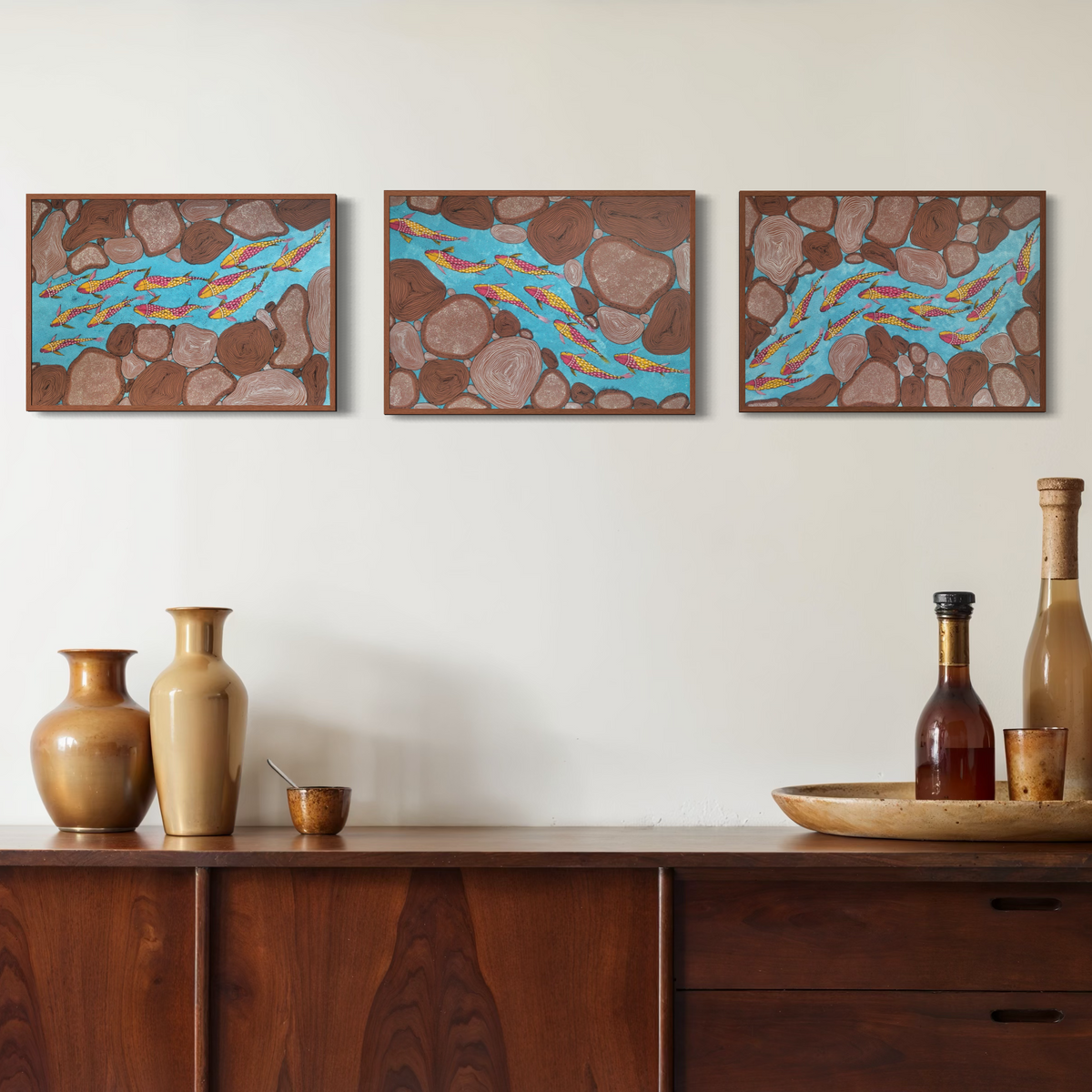 Gond Fishes - Set of 3