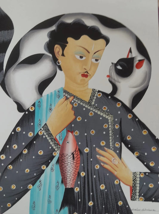 Babu with Cat