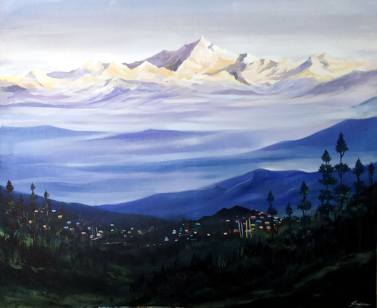 Golden Sunrise on Kanchenjunga Peak