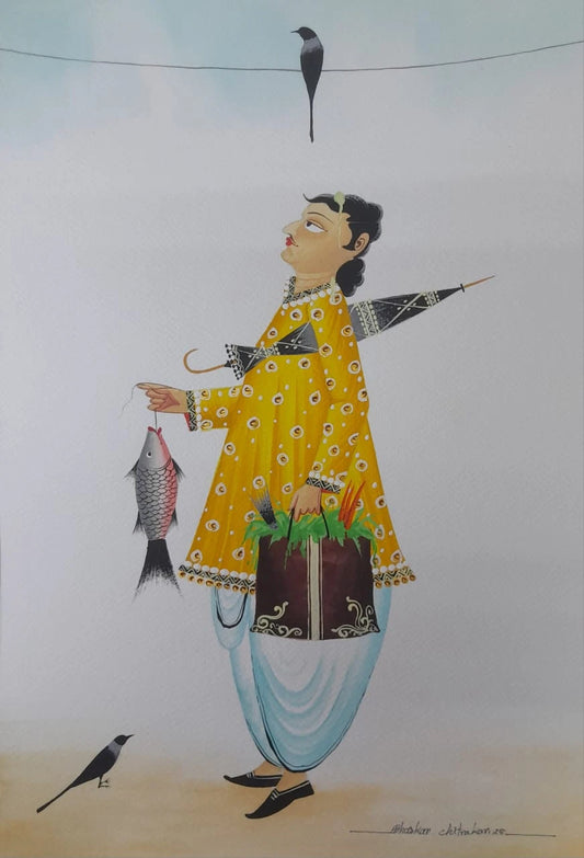 Babu with Fish