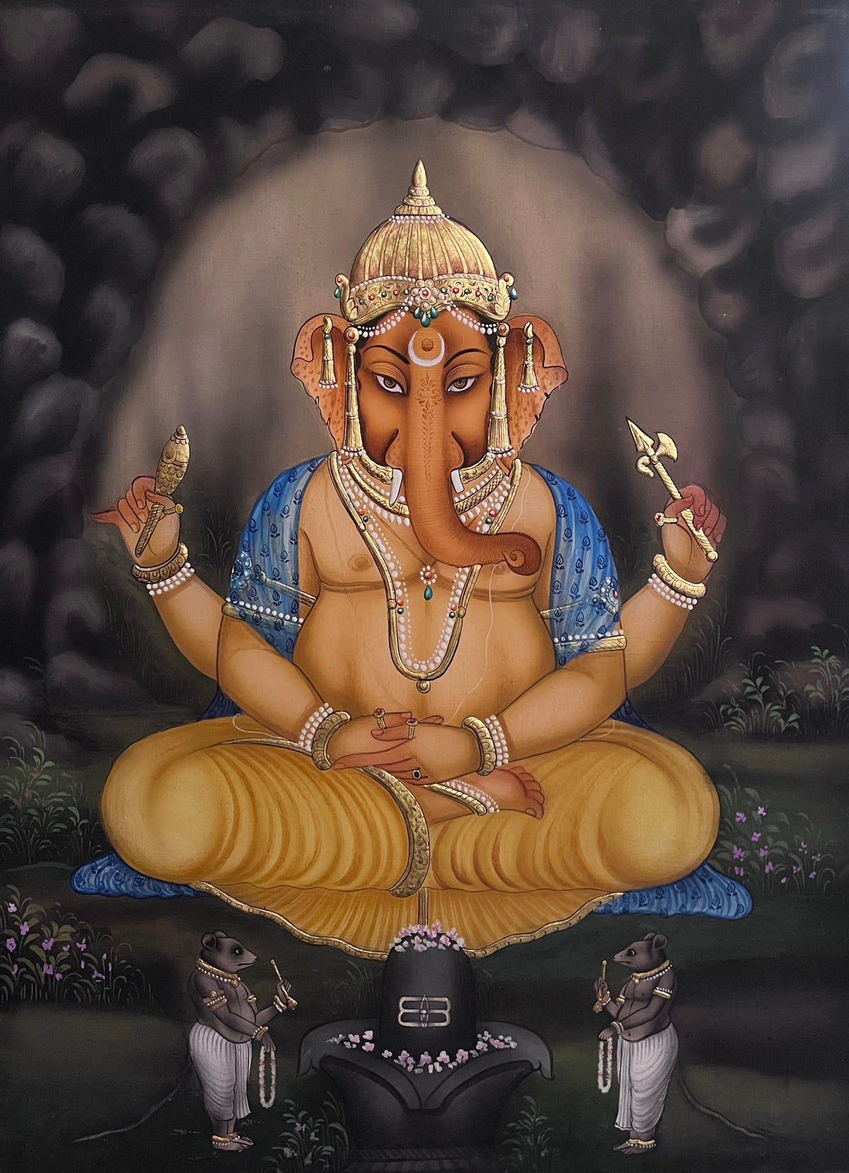 Ganesha with Shivling