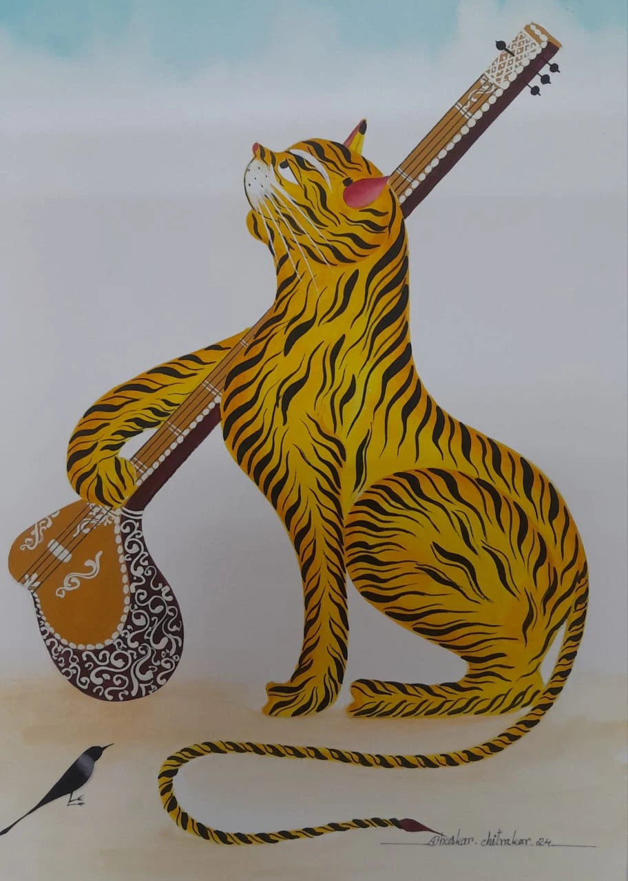 Cat Playing Music