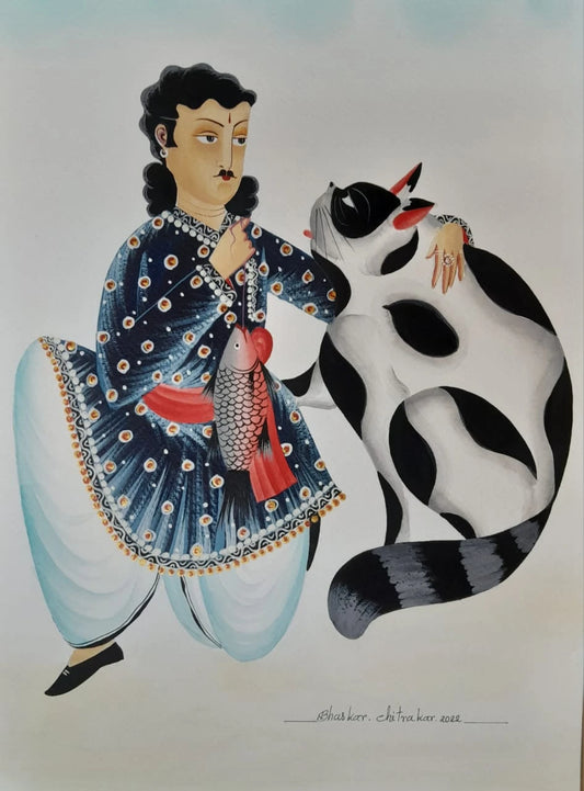 Babu with Cat