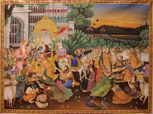 Krishna's Dwarika Vidai