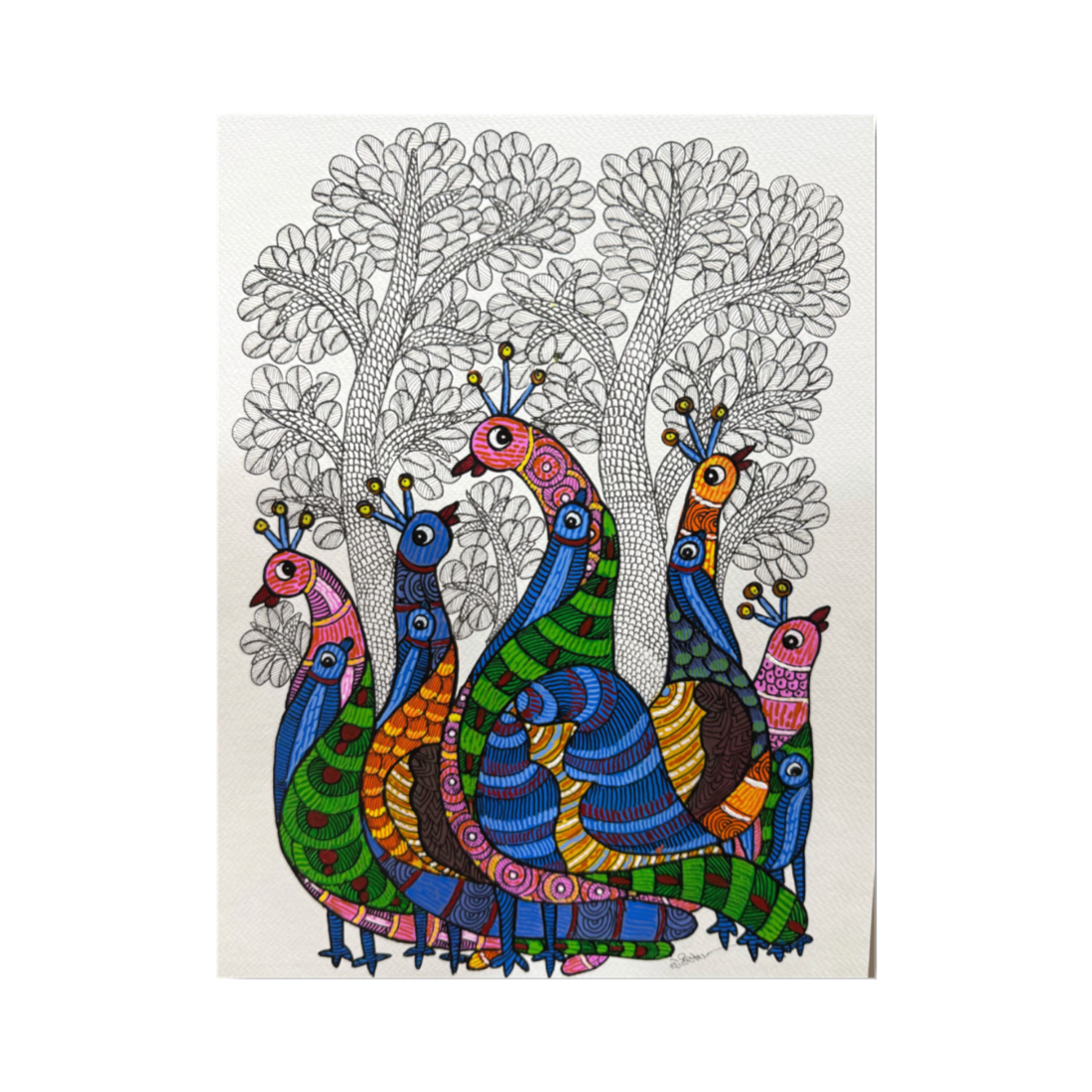 Gond Peacock 1