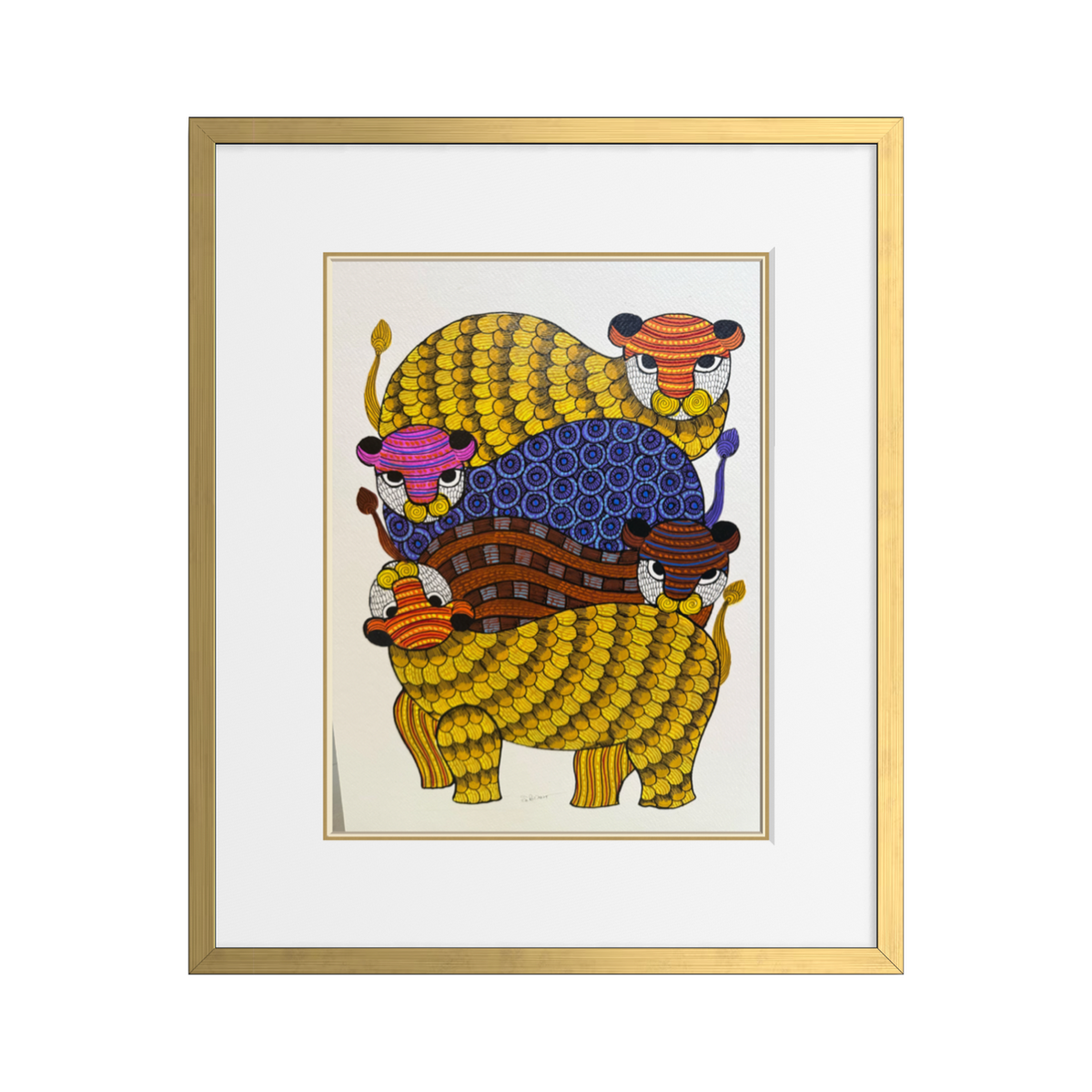 Gond Four Cheetahs