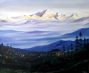 Golden Sunrise on Kanchenjunga Peak
