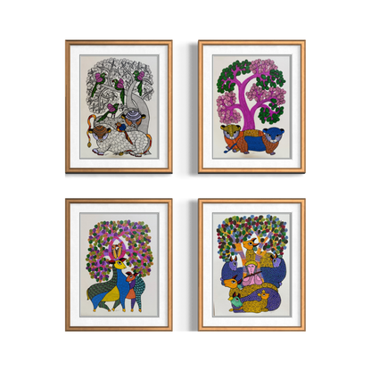 Gond Set of 4