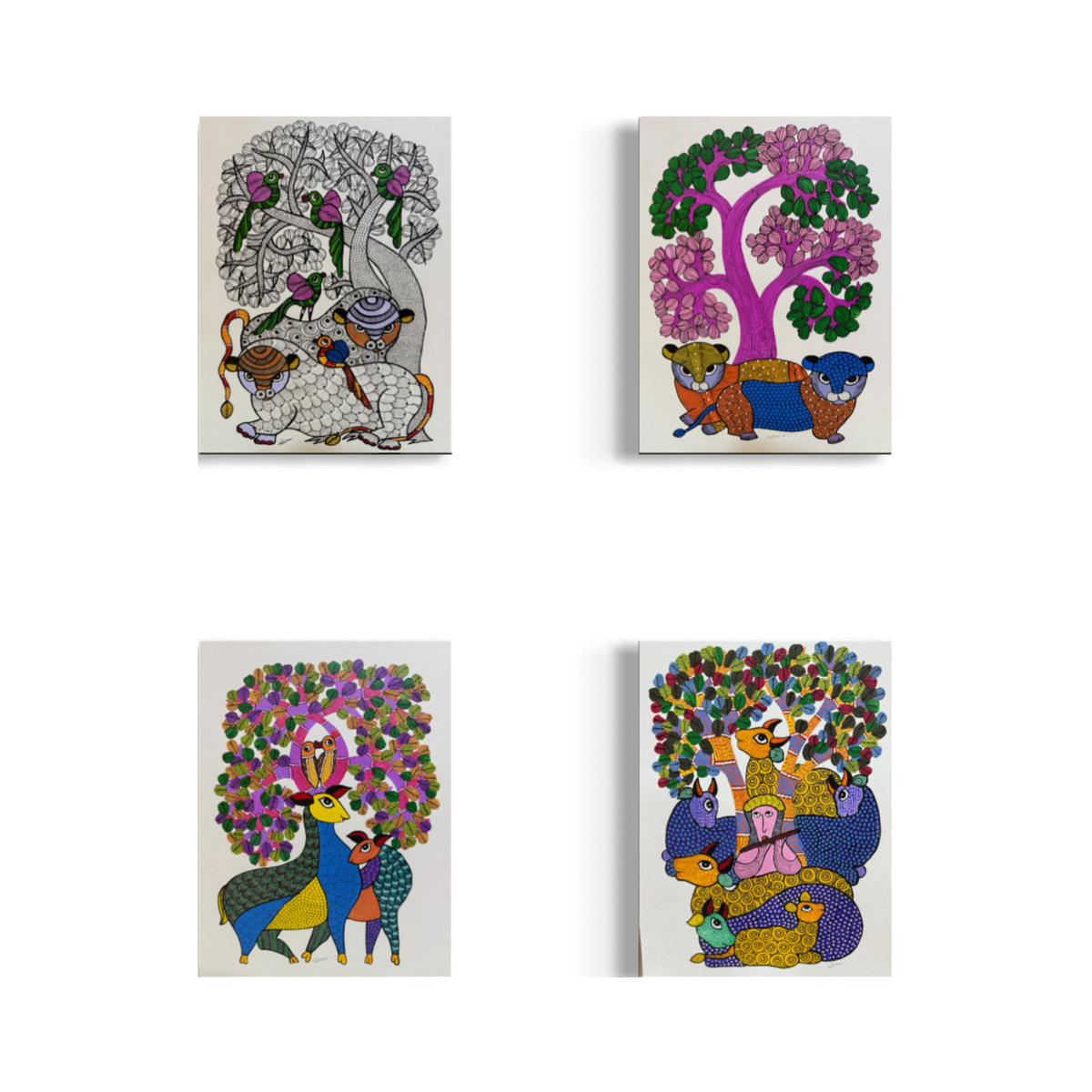 Gond Set of 4