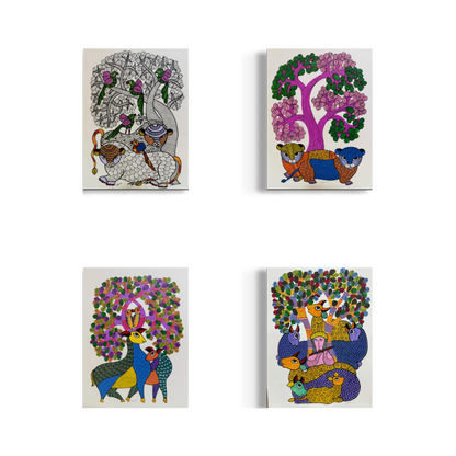 Gond Set of 4