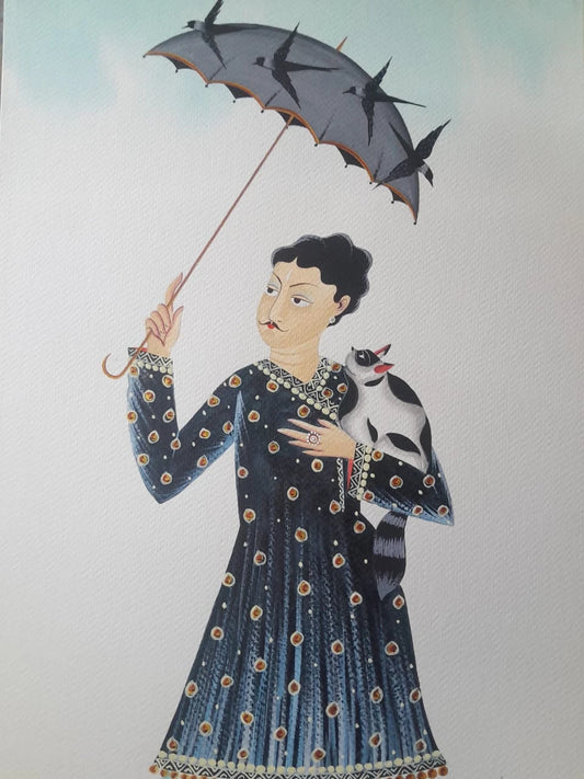 Babu with Umbrella