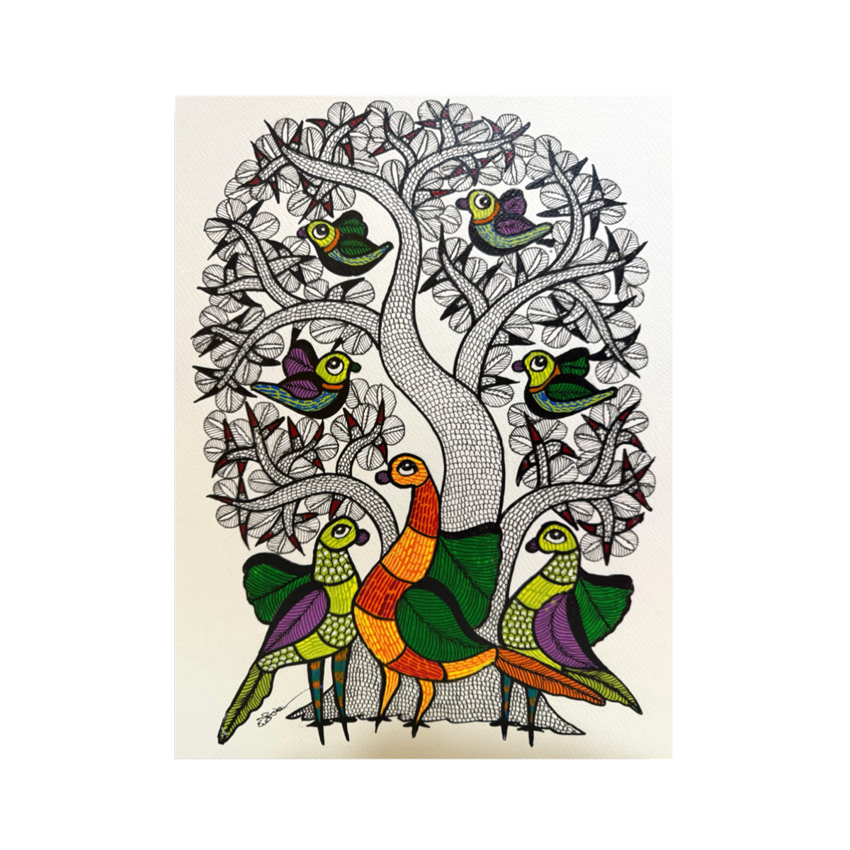 Gond Peacock - 1