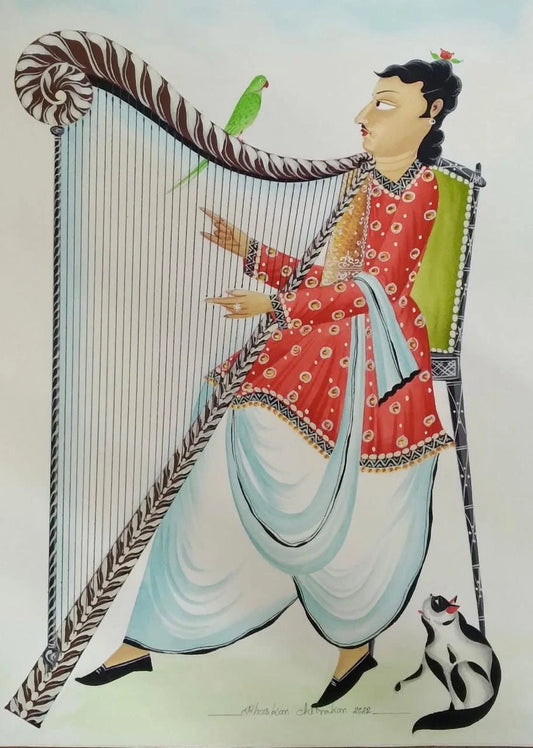 Babu playing Music