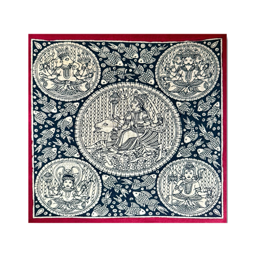 Parvati Maa with Bramha Vishnu Mahesh Ganesh