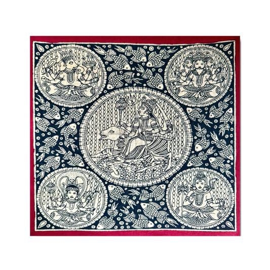 Parvati Maa with Bramha Vishnu Mahesh Ganesh