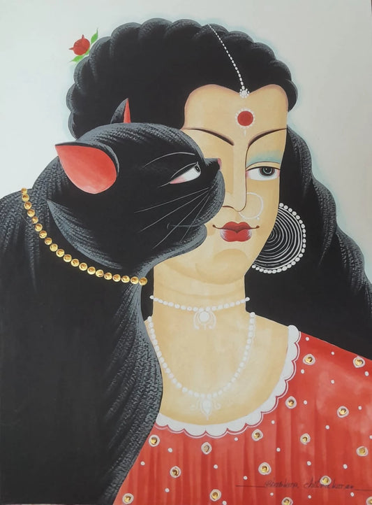 Bibi with Cat