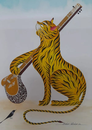 Cat Playing Music
