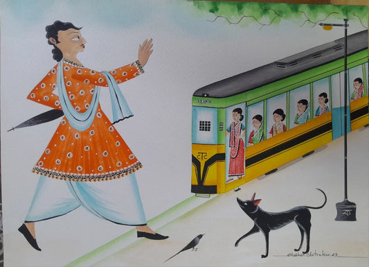 Babu on railway track