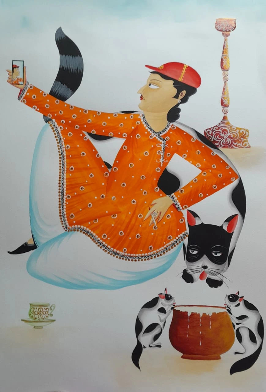 Babu taking Selfie
