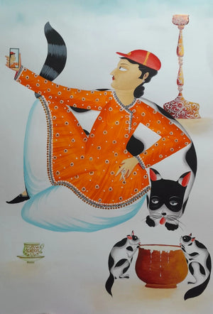 Babu taking Selfie