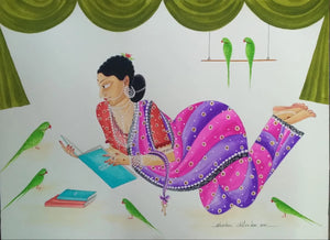 Bibi reading Book