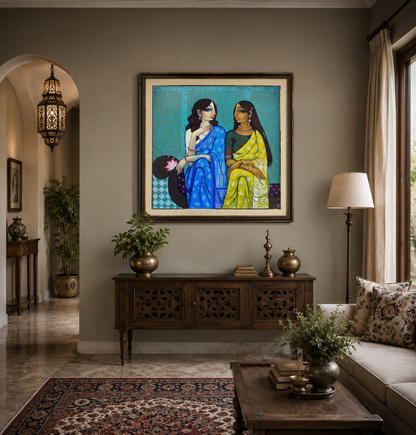 Two Beauty On Sofa
