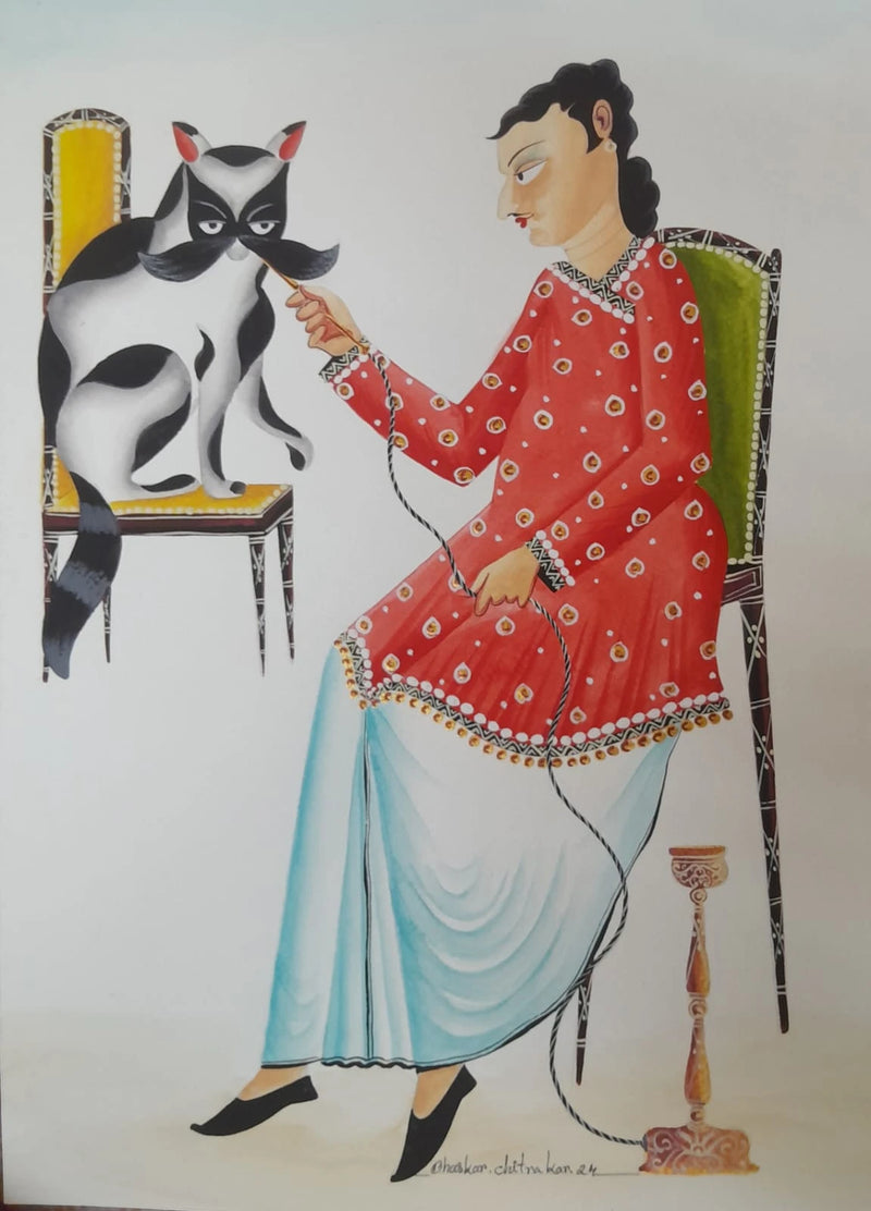 Babu with Cat