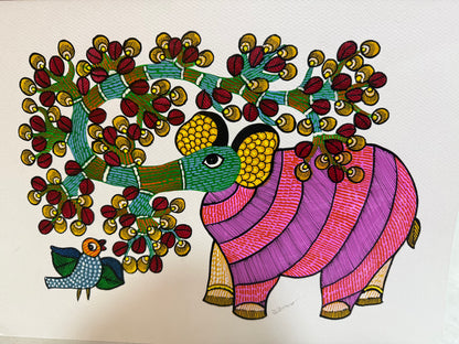 Gond Elephant Tree