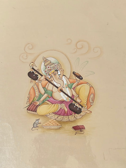 Ganesha playing Sitar