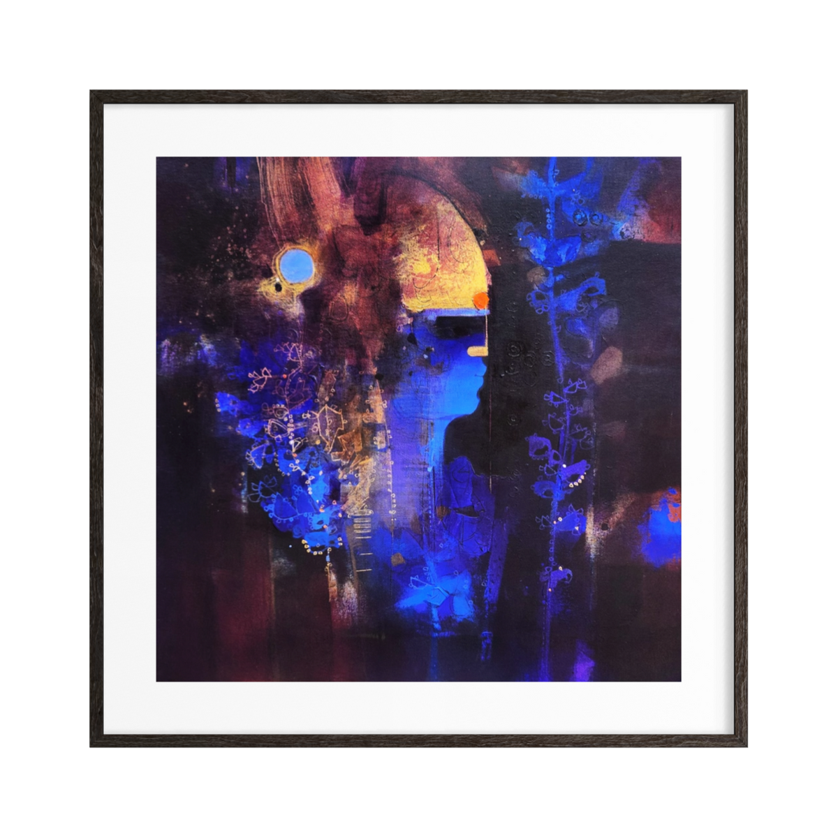 Teal Blue Painting Is Shakti