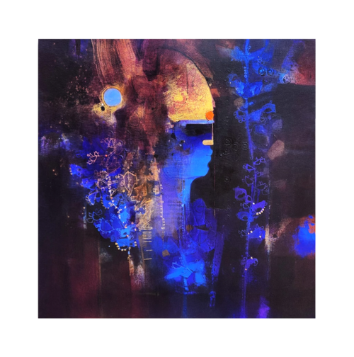 Teal Blue Painting Is Shakti